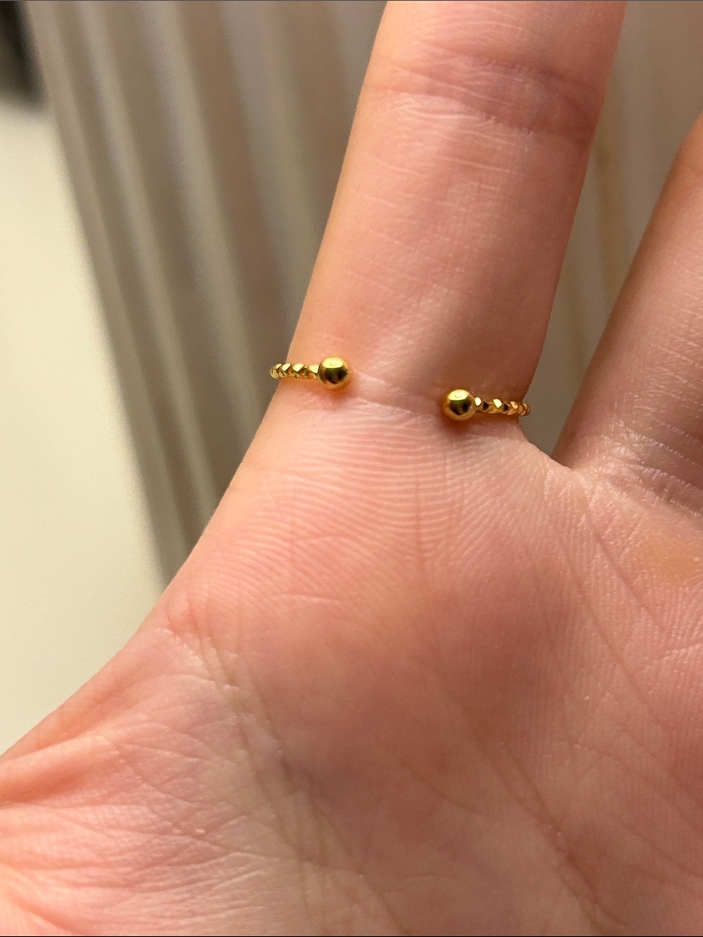 Gold Adjustable Stackable Rings - Picture 6 of 7
